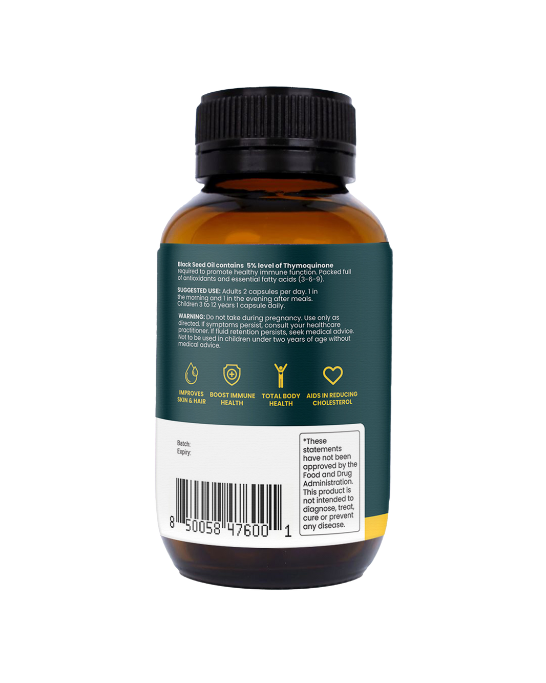 Black Seed Oil 120 Capsules