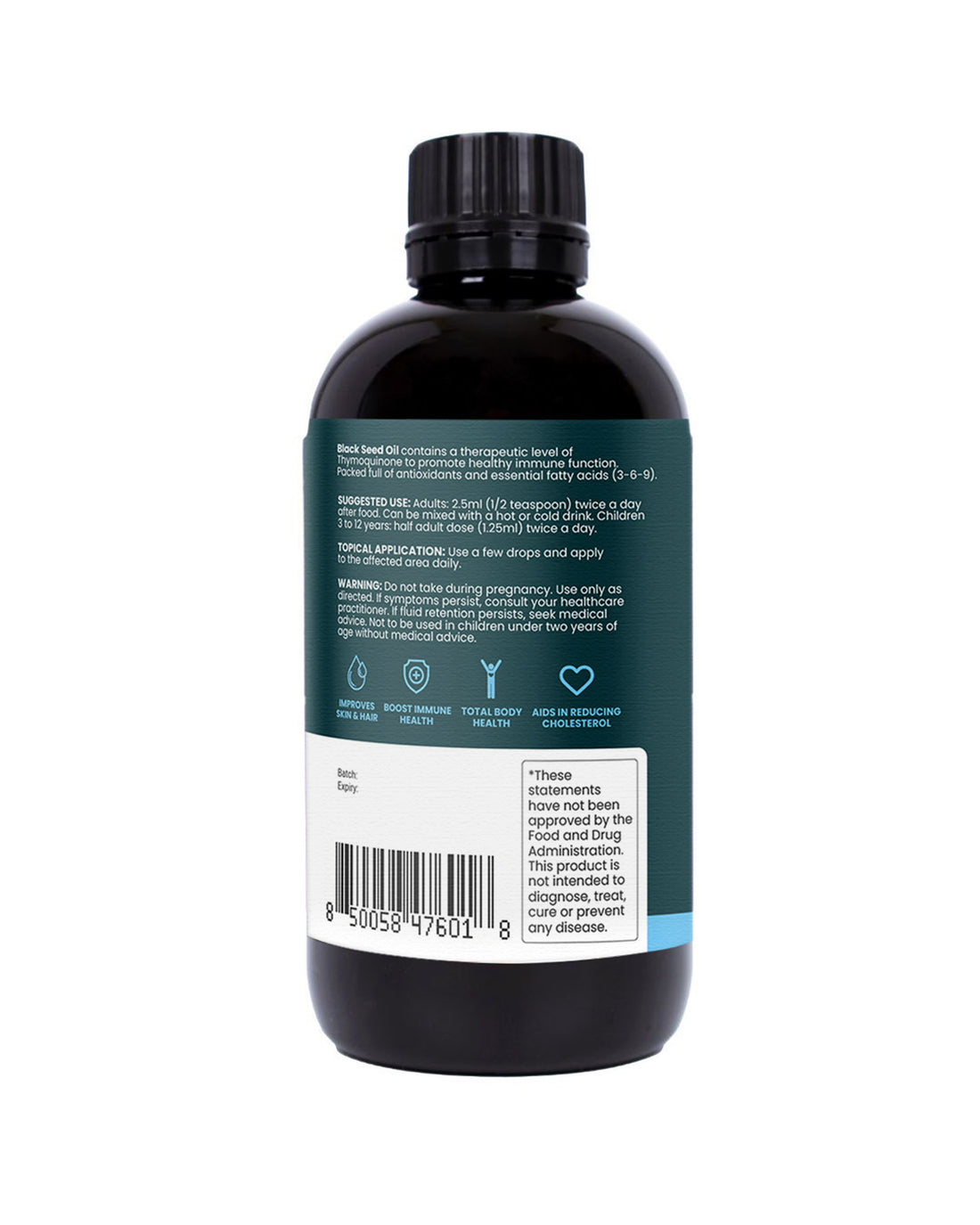 Pure Cold Pressed Black Seed Oil 250ml